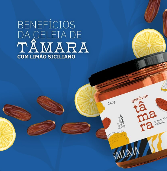 Arte da geleia de tâmara com limão siciliano. Recorte provisório em baixa resolução.